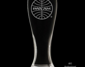 Pan Am 1973 Logo 18 Ounce Pilsner Glass with Gift Box