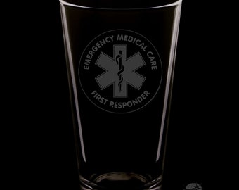 First Responder 16 Ounce Pint Glass