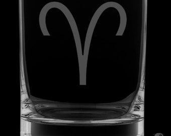 Aries 12 Ounce Rocks Glass