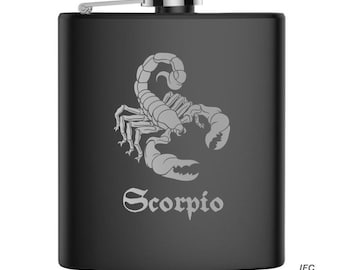 Scorpio 6 Ounce Flask