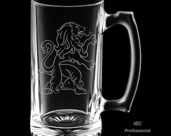 Scottish Lion 25 Ounce Beer Mug (Also Available in 16oz)