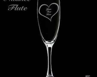 Wedding 6 Ounce Nuance Wine Flute (Personalization Included)