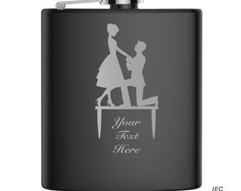 Wedding 6 Ounce Flask
