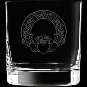 Claddagh 12 Ounce Rocks Glass