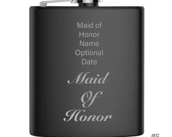Maid Of Honor 6 Ounce Flask