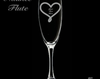 Wedding 6 Ounce Nuance Wine Flute (Personalization Included)