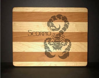 Scorpio 8"X 10" Hand Made Cutting Board (Also Available in 7"X 9" & 12"X 14")