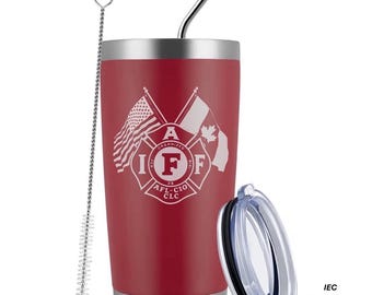 IAFF Officially Licensed 20 Ounce Red Tumbler