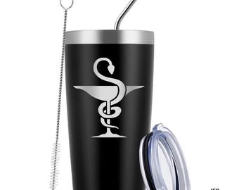 Pharmacist 20 Ounce Black Tumbler (Also Available in Red, Green, & Blue)