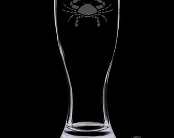 Cancer 18 Ounce Pilsner Glass