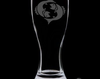 Pisces 18 Ounce Pilsner Glass