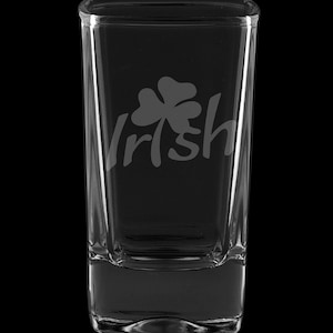 Vaso de chupito de postre irlandés de 2,75 onzas (también disponible en 2,0 oz)