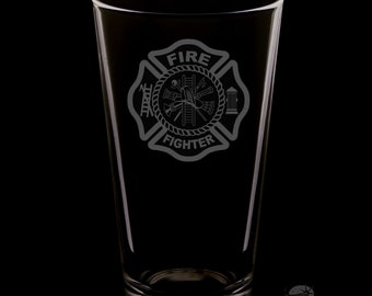Fire Department 16 Ounce Pint Glass