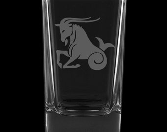 Capricorn 2.75 Ounce Dessert Shot Glass (Also available in 2.0oz)