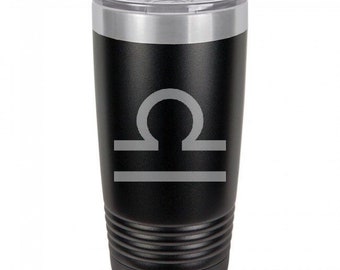 Libra 20 Ounce Black Polar Camel Tumbler (Also Available in Red, White, Gray, & Blue)