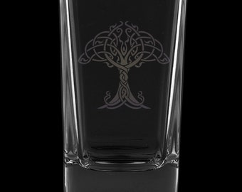 Tree Of Life 2.75 Ounce Dessert Shot Glass (Also available in 2.0oz)