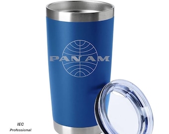 PanAm Logo 20 Ounce Blue Hasle Outfitters Tumbler