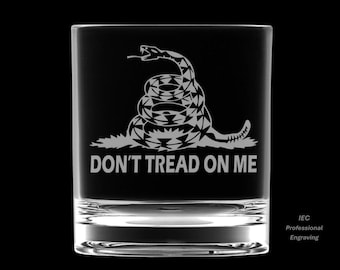 Gadsden Rattler 10 Ounce Rocks Glass