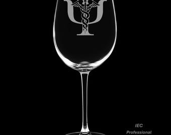 Psychiatrist 12 Ounce Wine Glass