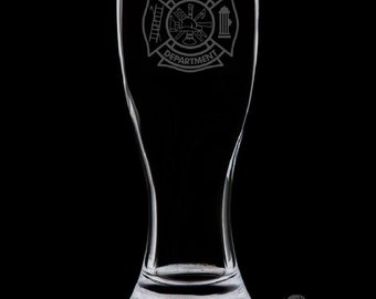 Fire Department 18 Ounce Pilsner Glass