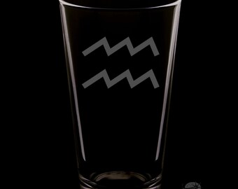 Aquarius 16 Ounce Pint Glass