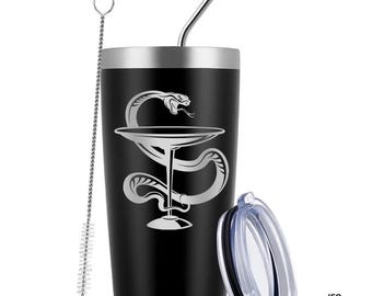 Pharmacist 20 Ounce Black Tumbler (Also Available in Red, Green, & Blue)