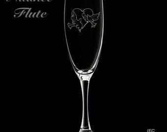 Wedding 6 Ounce Nuance Wine Flute (Personalization Included)