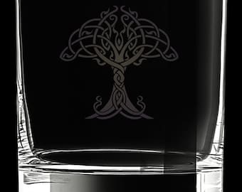 Tree Of Life 12 Ounce Rocks Glass