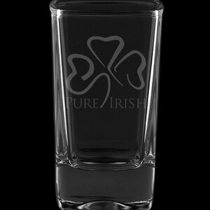 Vaso de chupito de postre irlandés de 2,75 onzas (también disponible en 2,0 oz)