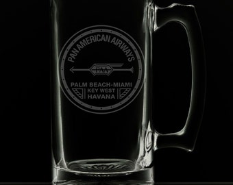 PanAm 1927 Logo 25 Ounce Beer Mug (Also Available in 16oz & 12oz)