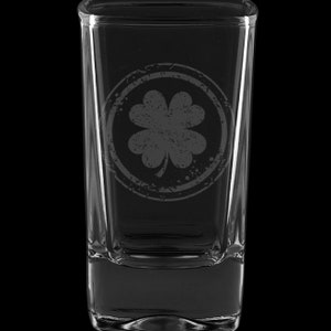 Vaso de chupito de postre Irish Shamrock de 2,75 onzas (también disponible en 2,0 oz)