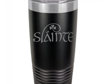 Personalized Celtic Knot 20 oz Black Tumbler