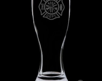 Fire Department 18 Ounce Pilsner Glass