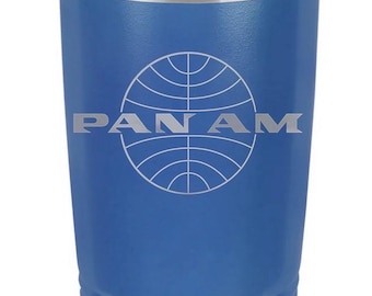 PanAm Logo 20 Ounce Blue Polar Camel Tumbler