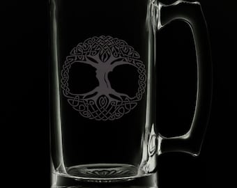 Tree Of Life 25 Ounce Beer Mug (Also Available in 16oz & 12oz)