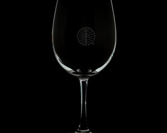 PanAm  Logo 12 Ounce Wine Glass (Available With Stem And Stemless)