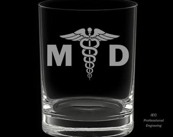 Medical Doctor 14 Ounce Double Rocks Glass with Gift Box