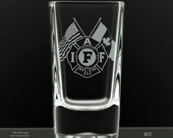IAFF Officially Licensed 2.75 Ounce Dessert Shot Glass (Also available in 2.0oz)