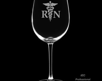 Registered Nurse 12 Ounce Wine Glass