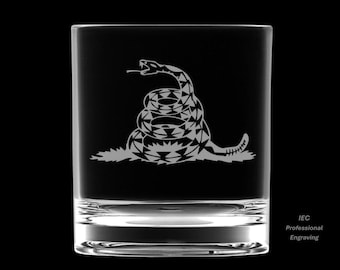 Gadsden Rattler 10 Ounce Rocks Glass