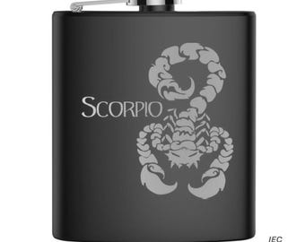 Scorpio 6 Ounce Flask