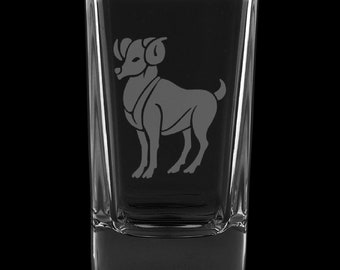 Aries 2.75 Ounce Dessert Shot Glass (Also available in 2.0oz)