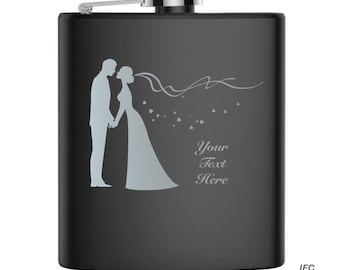 Wedding 6 Ounce Flask