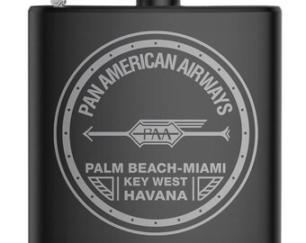 PanAm Shot & 6 Ounce Flask Set