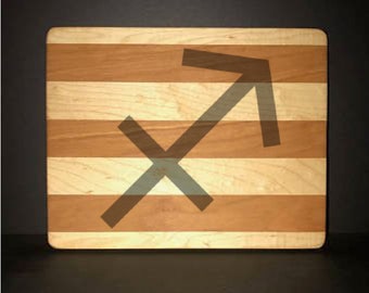 Sagittarius 8"X 10" Hand Made Cutting Board (Also Available in 7"X 9" & 12"X 14")