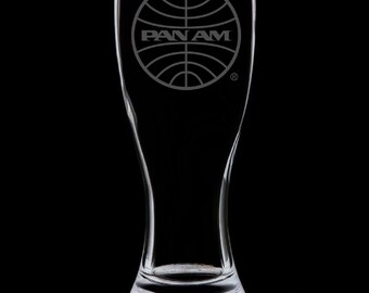 Pan Am 1973 Logo 18 Ounce Pilsner Glass