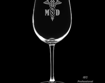 Medical Doctor 12 Ounce Wine Glass