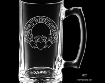 Claddagh 25 Ounce Beer Mug (Also Available in 16oz)