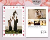 Minimalist Family Photo Valentine's Day Card Template (Digital Download)