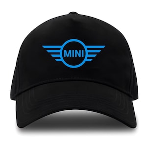 Mini cooper men's black cap | eco cotton auto moto hat | stylish car enthusiast cap | perfect gift for mini fans